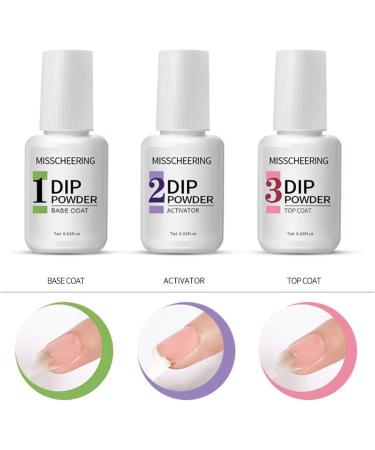 Blue Gray Nail Polish Dip Powder Nail Kit Nude Pink Glitter 6 Colors Acrylic Dipping Powder System Kit For French Nail Manicure Nail Art Set Rhinestone Applicator Tool (A One Size) One Size A - Buy Online on SooperMarket.com