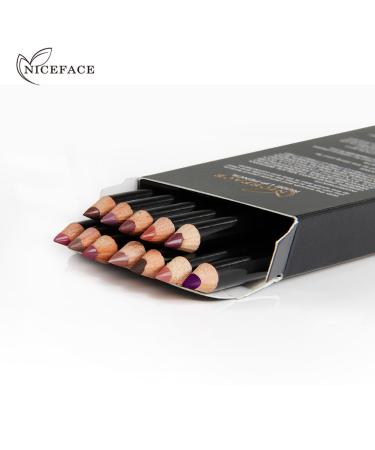12 Color Set Ultra-Fine Waterproof Lip Liner - Durable & High-Pigment Lip Pencil for Perfect Lips - Buy Online on SooperMarket.com