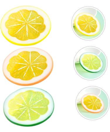 Alipis 6pcs Artificial Lime Simulation Fruits Simulated Fruit Model Faux Lemon Slices Lemon Slices for Soap Lifelike Lemon Props Lemon Slices Artificial Ornament Filling Orange Slices Pvc - Buy Online on SooperMarket.com