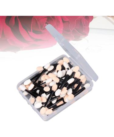KALLORY 50 Pcs Sponge Makeup Applicator Long Eyeshadow Cosmetic Eye Shadow Brush Set Size 1 Black - Buy Online on SooperMarket.com