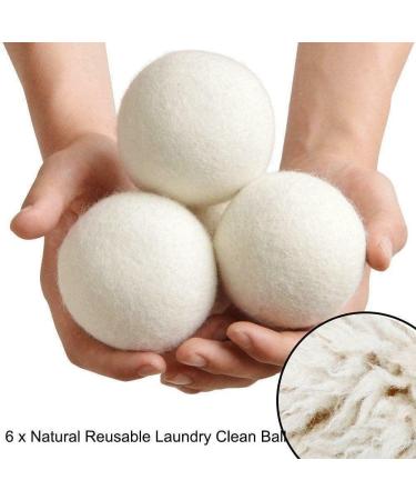 1Pcs Dryer Balls Natural Fabric Virgin Reusable Balls Dryer Wool Laundry Softener Dry Washing Kit Balls 6cm - Buy Online on SooperMarket.com