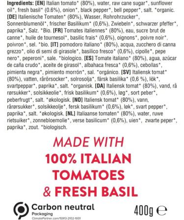 Eat Wholesome Organic Tomato & Basil Soup 400 g (Pack of 12) Italian Tomato & Basil 400 ml (Pack of 12) - Buy Online on SooperMarket.com