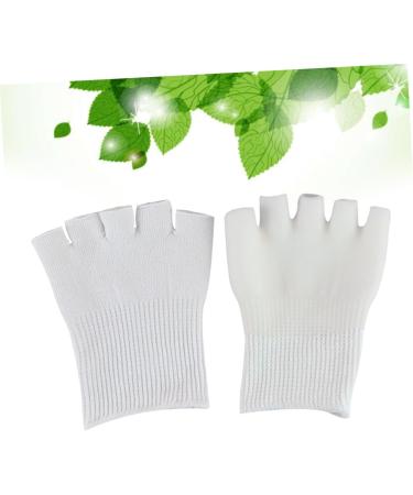 HAPINARY 1 Pair Gel Dry Cracked Heels Socks Cracked Foot Socks Open Toe Socks Thumb Bunion Corrector Five Finger Socks Silicone Socks Moisturising Foot Spa Socks White Moisturizing - Buy Online on SooperMarket.com