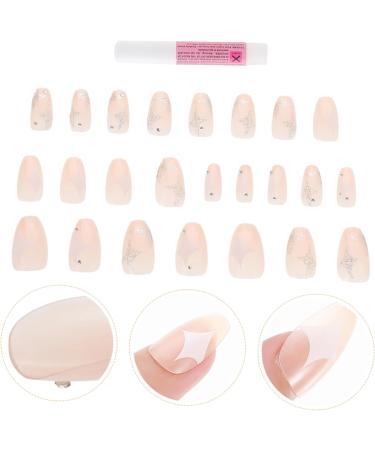 WOFASHPURET 1 Set Nail Patch Nail Files Fingernail File French Decor Nail Decals Full Cover Nails Diy Nail Accessory Salon Diy Nail Decor Fake Nail Stickers X4 Girl - Buy Online on SooperMarket.com