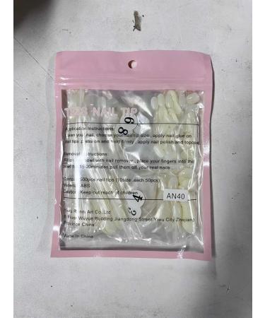 Kalolary 600PCs Children False Nails | Glue-On Artificial Fingernails | Natural Acrylic Nail Tips | Full Cover Short Fake Nails | Perfect Gift for Girls - Buy Online on SooperMarket.com