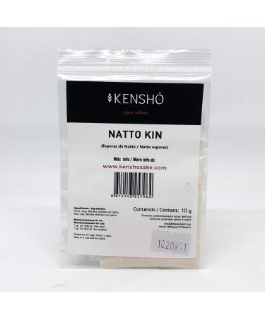 Kensho | Natto-Kin 10 gr. | Initiator for Natto | Cooking Natto | Fermented Soybean Seed | Superfood with Vitamins Enzymes and Amino Acids | Japanese Food | Japanese Recipes