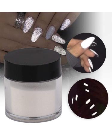 Nail Reflective Powder 20g - Professional Glitter Dipping Pigment for Stunning Nail Art Decoration (White) - Buy Online on SooperMarket.com