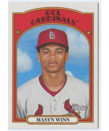 2021 Topps Heritage Minors #123 Masyn Winn GCL Cardinals MiLB Baseball Trading Card
