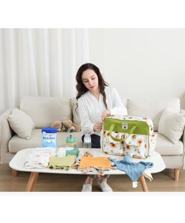 Kamay's Waterproof Mummy Diaper Bag with Changing Mat - White Pine Tree Elk Eagle Design - Buy Online on SooperMarket.com