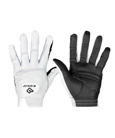 New Improved 2X Long Lasting Bionic RelaxGrip Golf Glove with Patented Double-Row Finger Grip System (Men's 2XL, Worn on Left Hand)