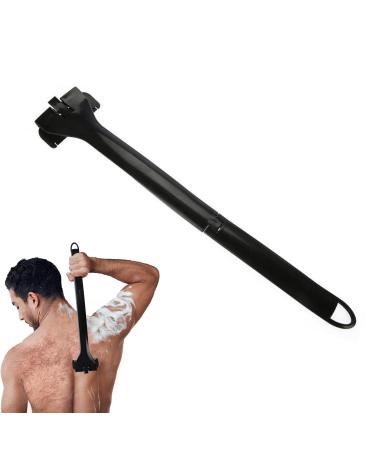 Back razor removable body razing men back hair remover foldable back razor devices razors for back legs and hands effective back shaving for men dry and wet shaving