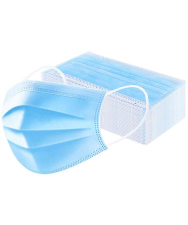 Shatchi Disposable Facial Mask with Ear Loop 3-Ply Blue (Pack of 100) - Buy Online on SooperMarket.com