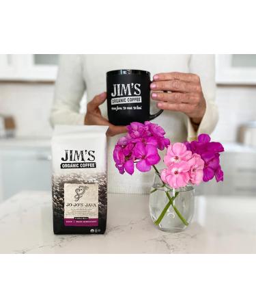 Jim's Organic Coffee - Jo-Jo's Java Blend, MediumLight Roast, Whole Bean, 5 lb Bulk Bag - Buy Online on SooperMarket.com
