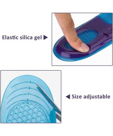 Alomejor Gel Sport Insoles - Orthopedic Massage & Shockproof Silicone Inserts for Men & Women | Comfortable & Deodorant | Sizes L (44-50) - Buy Online on SooperMarket.com