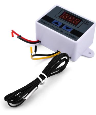 DIYMORE XH-W3001 Digital Temperature Controller - AC 110V-220V Thermostat Switch for Heating & Cooling with Sensor - Buy Online on SooperMarket.com