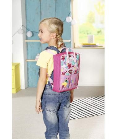 Zapf Creation BABY born Holiday Changing Backpack - Doll Accessories 43 cm Pink & Colorful | International Shipping Available - Buy Online on SooperMarket.com