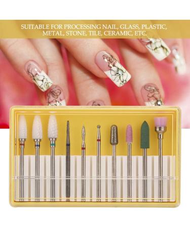 Set of 10 Nail Drills Nail Polish Machine Nail Care Tool Accessories (Grinding head set BH-01) - Buy Online on SooperMarket.com