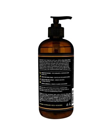 Barrel and Oak All-In-One Men's Body Wash - Natural Exfoliator, Moisturizer & Hair Hydrator - Spiced Sandalwood Scent - 16oz - Buy Online on SooperMarket.com