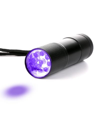 Uv Light Ultraviolet Mini Torch 9 LED 395nm Blacklight Flashlight for Pet Urine and Stain Detector Uv Torch for Resin Curing On Carpets Floor Counterfeit Money