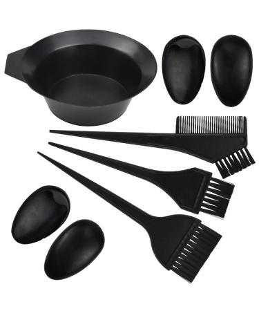Jinlaili 6pcs hair dyel brush hair faerben set hair color coloring set for diy salon hair coloring tools hair dye set hair dye set hair tanning shell colored comb ear pads