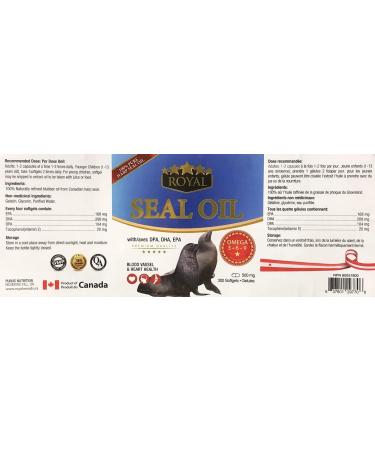 ROYAL. Seal Oil OMEGA-3+6+9 (300 Softgels) 300 count (Pack of 1) - Buy Online on SooperMarket.com