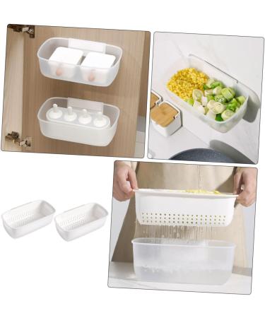 Zerodeko 2pcs Double Layer Drainer Basket Filter Basket Color Contrast - Buy Online on SooperMarket.com