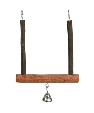 Trixie Natural Living Swinging Trapeze with Bell 15 x 12 centimetre Brown Large