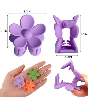 Palksky Small Flower Hair Claw Clips for Women Girls Kids - 10 PCS Tiny Thin/Medium Thick Hair 1.35 Inch Mini Jaw Clips - Nonslip Hair Clamps/Hair Accessories - Buy Online on SooperMarket.com