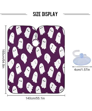 Kigai Happy Halloween Barber Cape - Waterproof Hair Cutting Cape for Men & Women - Adjustable Snap Closure for Professional Salon Use - Buy Online on SooperMarket.com