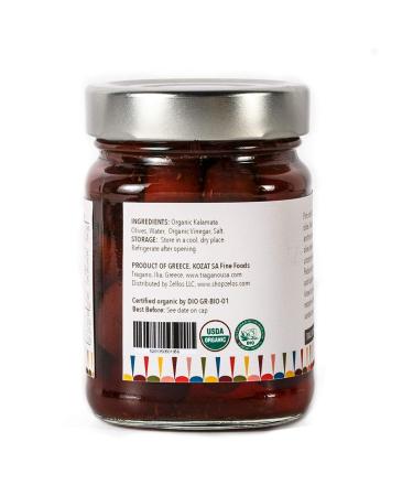 Tragano Greek Organics Pitted Kalamata Olives - 8 Ounce (2 Pack) - Buy Online on SooperMarket.com