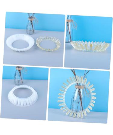 STOBOK 2pcs Crown Silicone Mold Simple DIY Mold Silicone Molds Manual Mold 3D Silicone Mold Silicone Jewelry Mold Cup Mats Moulds De para Gelatinas Resin Epoxy Hair Ring Silica Gel White Whitex2pcs 2X22X2CMx2pcs - Buy Online on SooperMarket.com