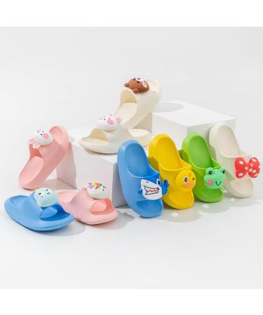 DRECAGE Kids Flip-Flops | Girls & Boys Soft Slide-Resistant Bathing Sandals - Pink Bunny Summer Slippers (EU Sizes 23-33) - Buy Online on SooperMarket.com