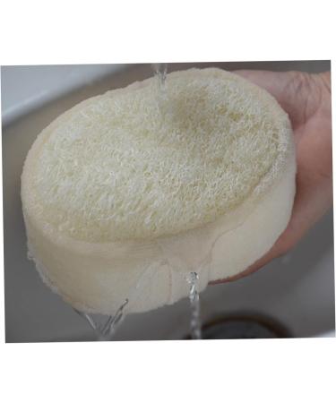 NOLITOY Natural Bath Sponge Set for Men | Eco-Friendly Loofah Shower Pouf & Mesh Bath Ball | Perfect Body Wash Sponge for Home Use - Buy Online on SooperMarket.com