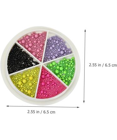 minkissy 2 Boxes Nail Art Macaron Colored Steel Balls Nail Decorations Accessories Mini Miss - Buy Online on SooperMarket.com