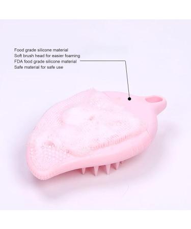 Face Wash Scrubber | Double Side Silicone Face Scrub Brush Manual Skin Care Scalp Brush Multi-Use Handheld Scrubber Solid Powder - Buy Online on SooperMarket.com