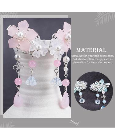 KALLORY 2 Pairs Children's Hair Accessories Tassel Hair Clip for Women Flower Hair Sticks Chinese Tassel Hairpin Vintage Hair Accessories Kids Headwear Bride Chinese Style Metal Japan - Buy Online on SooperMarket.com
