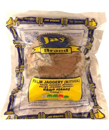 Jay Brand Kithul Jaggery | 500G | Natural Sweetener | No Preservatives Added |Gluten Free | Indian Origin