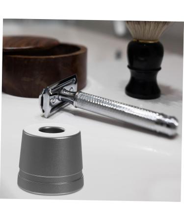 Angoily Universal Razor Rack & Shaving Brush Holder - Premium Aluminum Double Shaver Stand for Men - Ideal for Home & Shower - Buy Online on SooperMarket.com