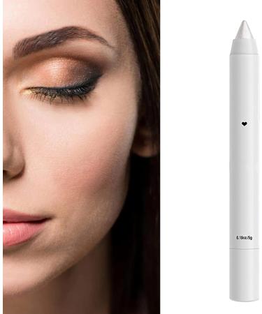 White Eye Shadow Pencil Highly Pigmented Professional Makeup Eye Pencil Eye Shadow Eyeliner Pencil Lasting Portable Eyeliner Pencil for Daily Use Date - Buy Online on SooperMarket.com