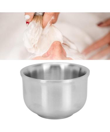 GFRGFH Men's Stainless Steel Shaving Soap Bowl | Professional Portable Barber Mug for Home & Shop Use - Buy Online on SooperMarket.com