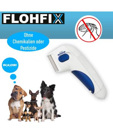FLOHFIX Electric Lice Comb - Effective Nit & Flea Comb for Dogs Cats & Children | International Shipping Available - Buy Online on SooperMarket.com