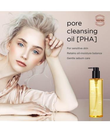 Hanskin Pore Cleansing Oil - PHA Exfoliant, 10.14 fl oz (300 ml) | Deep Clean & Refine Pores - Buy Online on SooperMarket.com