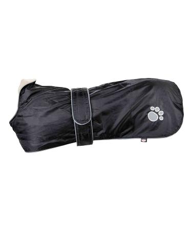 TRIXIE water-repellent dog coat "Mantel Orl ans XL: 80 cm black" - 30510 Black 80 cm (Pack of 1)