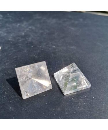 Natural Clear Quartz Crystal Stone Transparent Crystal Pyramid 2cm Stone Mineral Specimen - Buy Online on SooperMarket.com