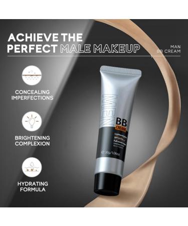 Mens BB Cream Foundation Mens Concealer Colour Correcting Cream Tinted Moisturiser Mens BB Cream SPF15+ Mens Face Moisturiser for Cover Blemishes Hydration BB Cream Foundation Even Skin Tone - Buy Online on SooperMarket.com