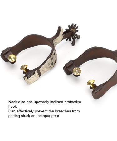 Horse Spurs Low Carbon Steel Horse Boot Spurs Decoration West Cowboy Style Horse Spurs for Riding - Buy Online on SooperMarket.com