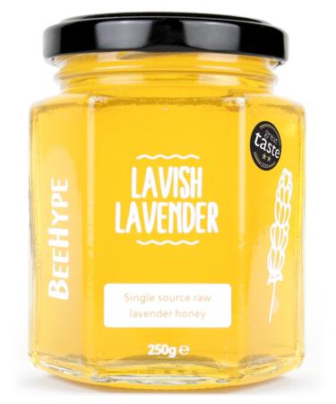BeeHype Lavish Lavender - 100% Pure Raw Honey with Natural Enzymes Vitamins Minerals and Antioxidants - 250g Lavish Lavender 250g