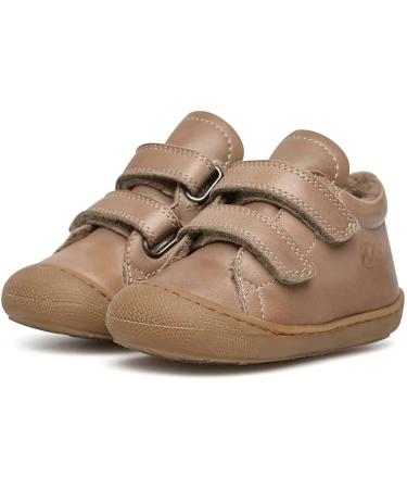 Naturino Cocoon VL Leather First Steps Shoes 7 UK Child - Gold | Premium Quality - Buy Online on SooperMarket.com