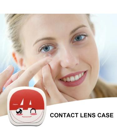 Awakentti Cute Moon & Stars Contact Lens Container Set - Portable with Tweezers Mirror Solution & More - Buy Online on SooperMarket.com