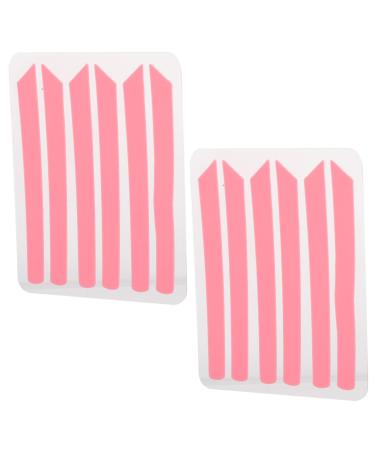 FOMIYES 6 Pairs Eyelash Lift Rods Ribbon Silicone Lash Lifting Strips Reusable Eyelash Lift Cover Curler Soft Stripe Soft Eyelash Perm Lift Rod for Permanent Lashes Pink